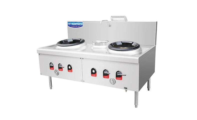 Adjustable double burner gas stove